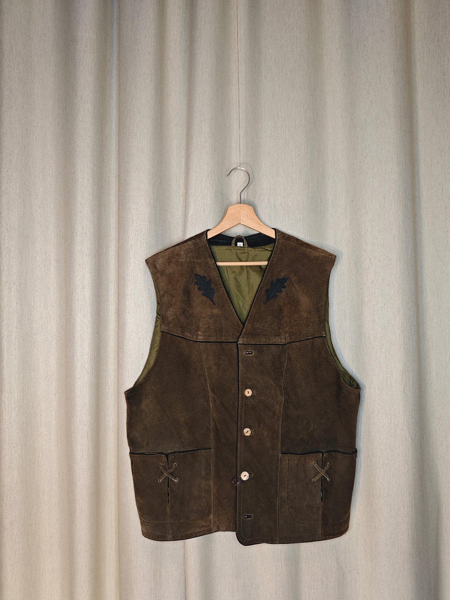 Leather vest - vintage 70s