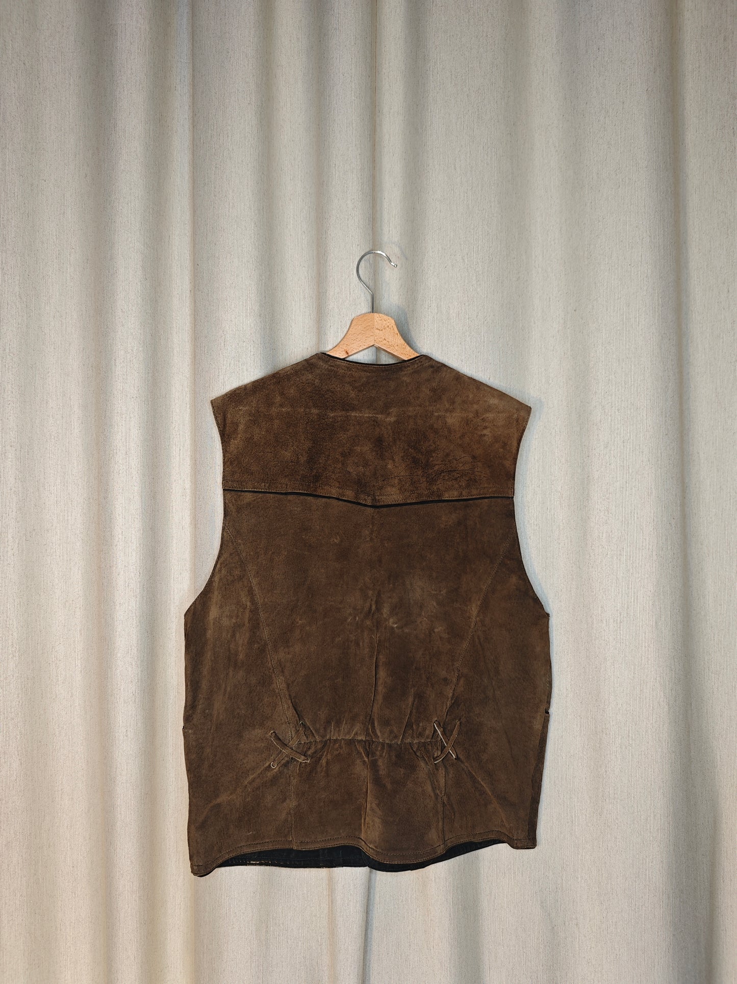 Leather vest - vintage 70s