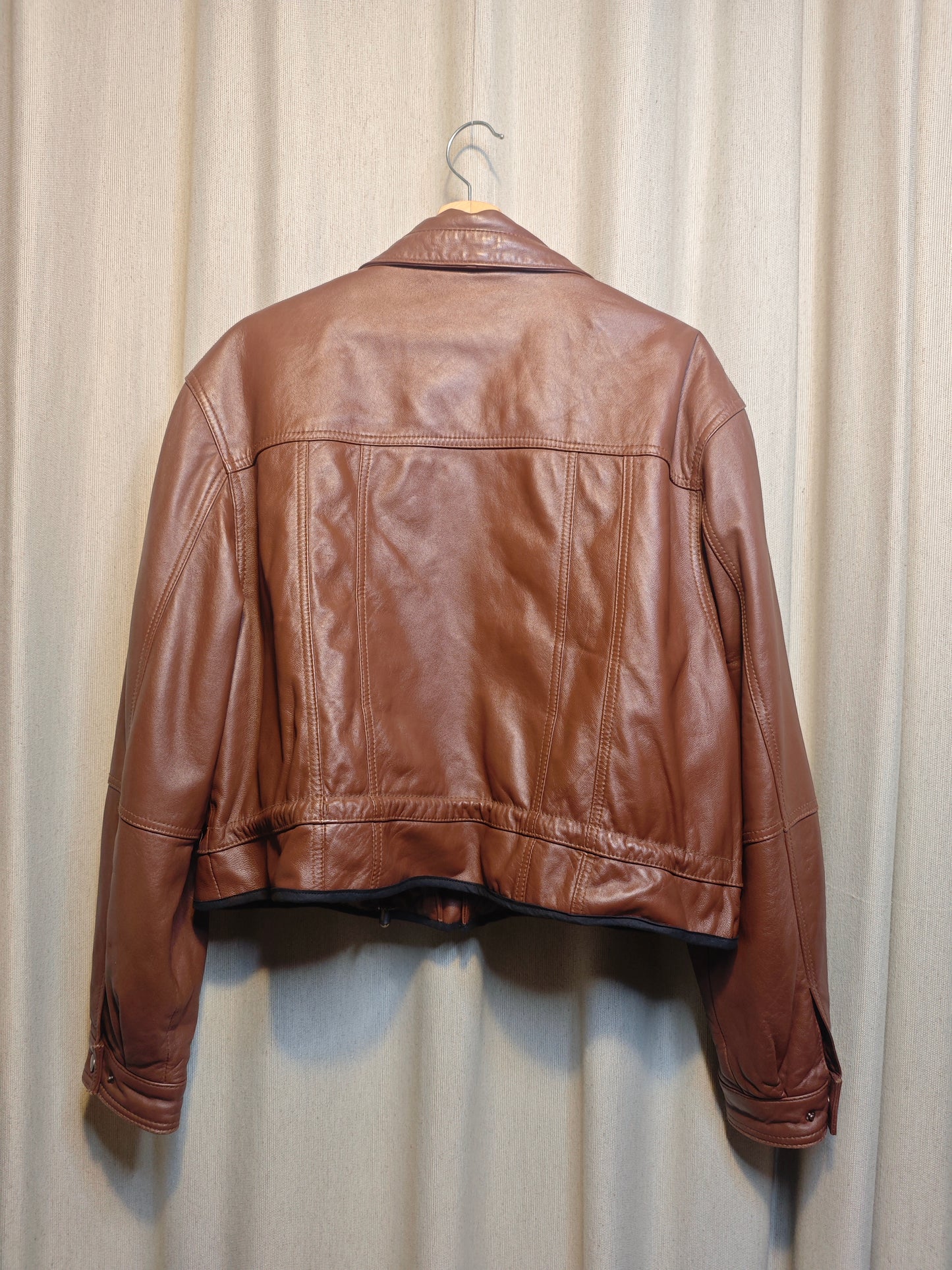 Vintage kurtka skórzana - upcycling