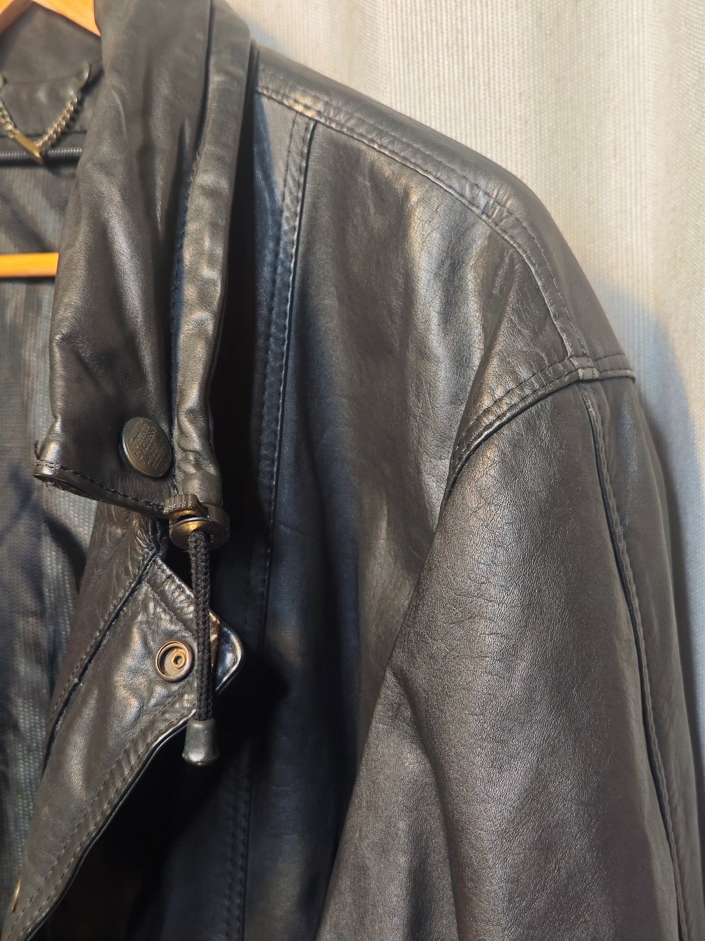 Vintage kurtka skórzana - upcycling