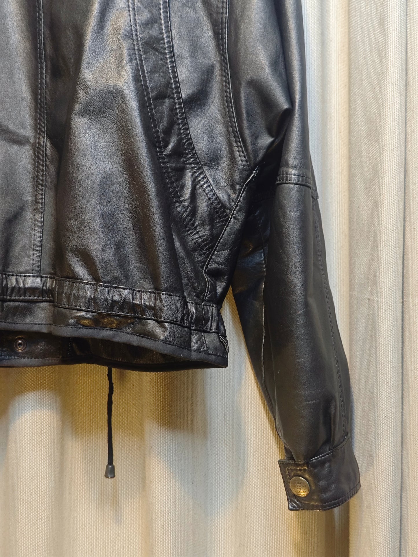 Vintage kurtka skórzana - upcycling