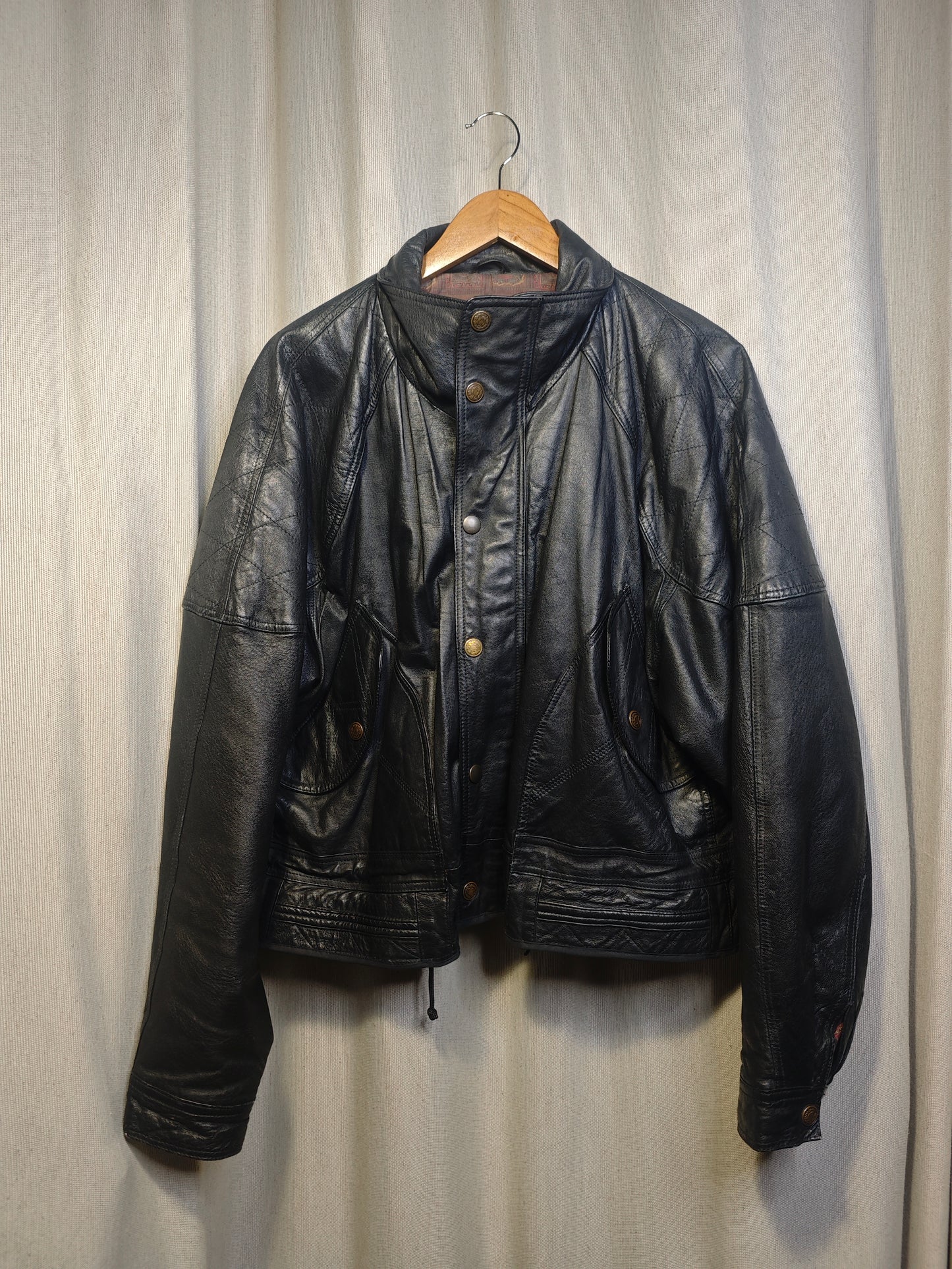 Vintage kurtka skórzana - upcycling