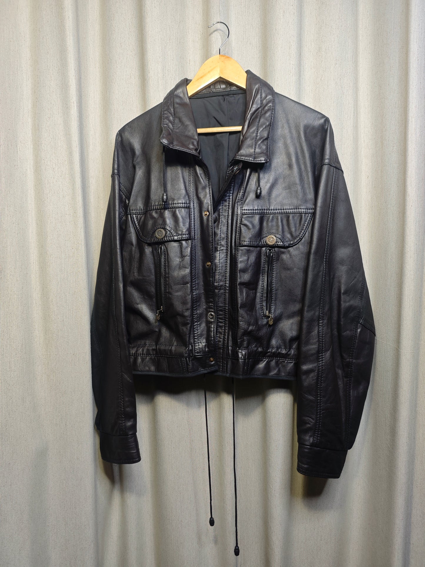 Vintage kurtka skórzana - upcycling
