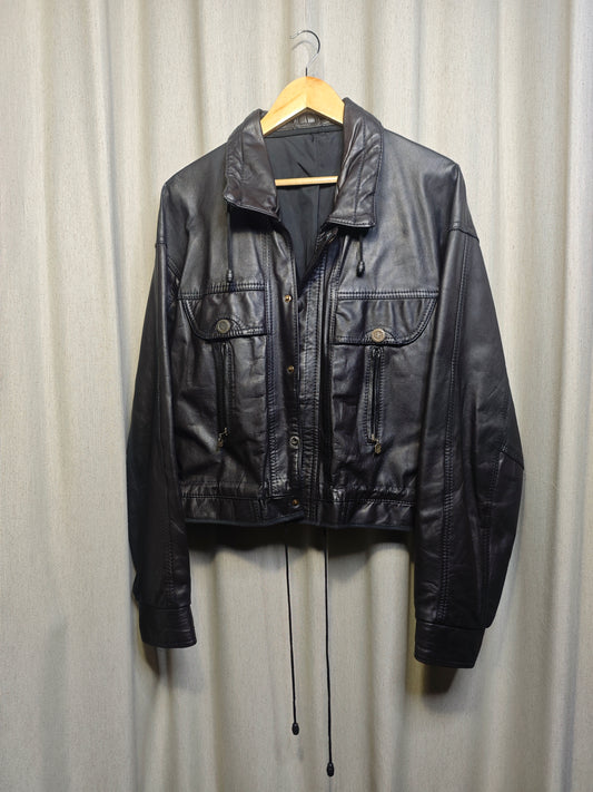 Vintage kurtka skórzana - upcycling