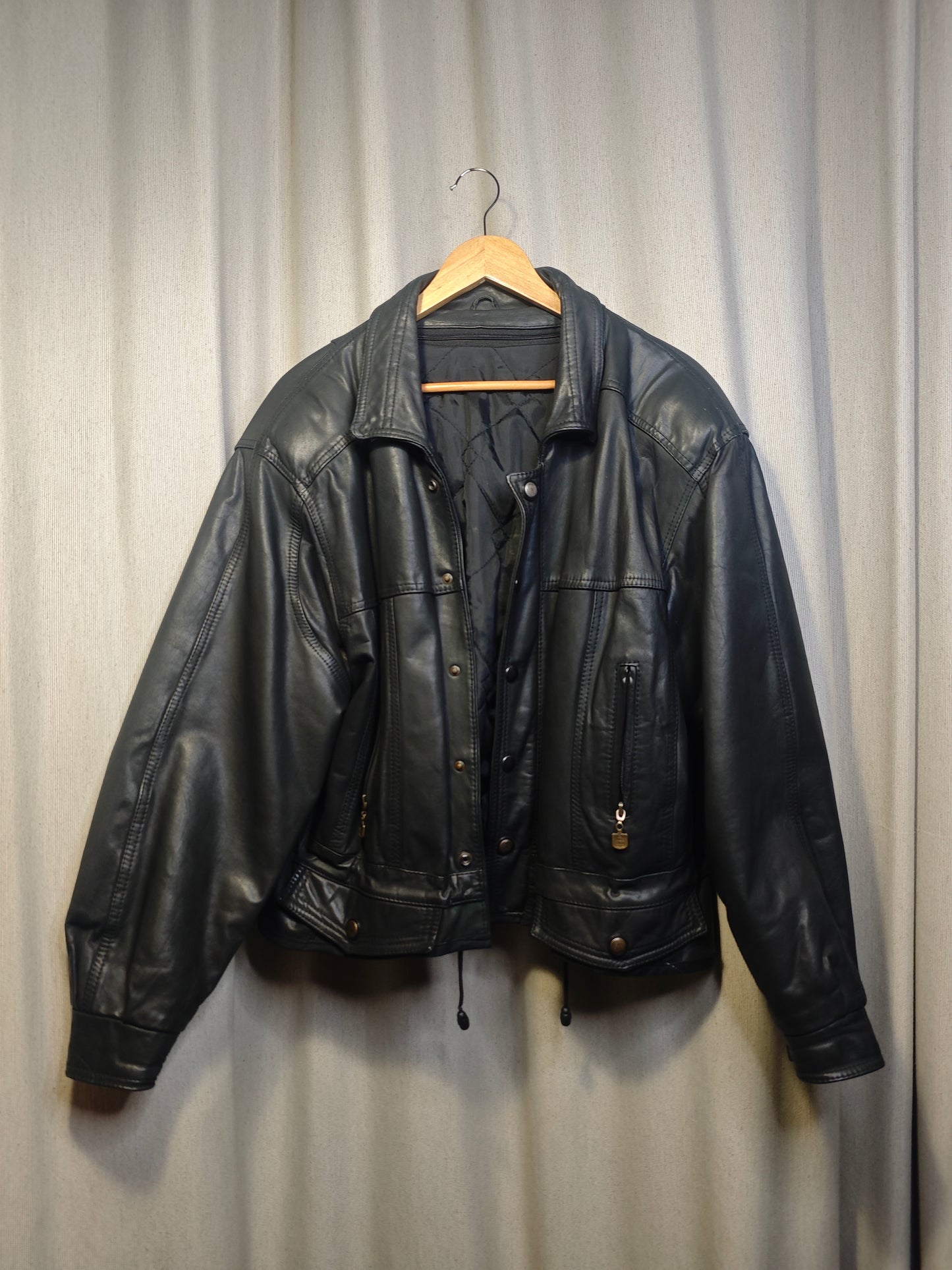 Vintage kurtka skórzana - upcycling