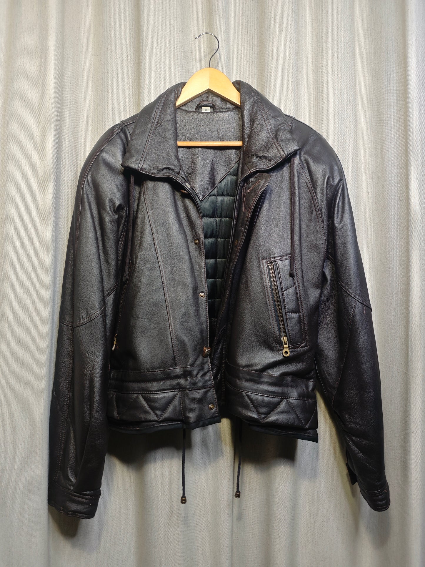 Vintage kurtka skórzana - upcycling