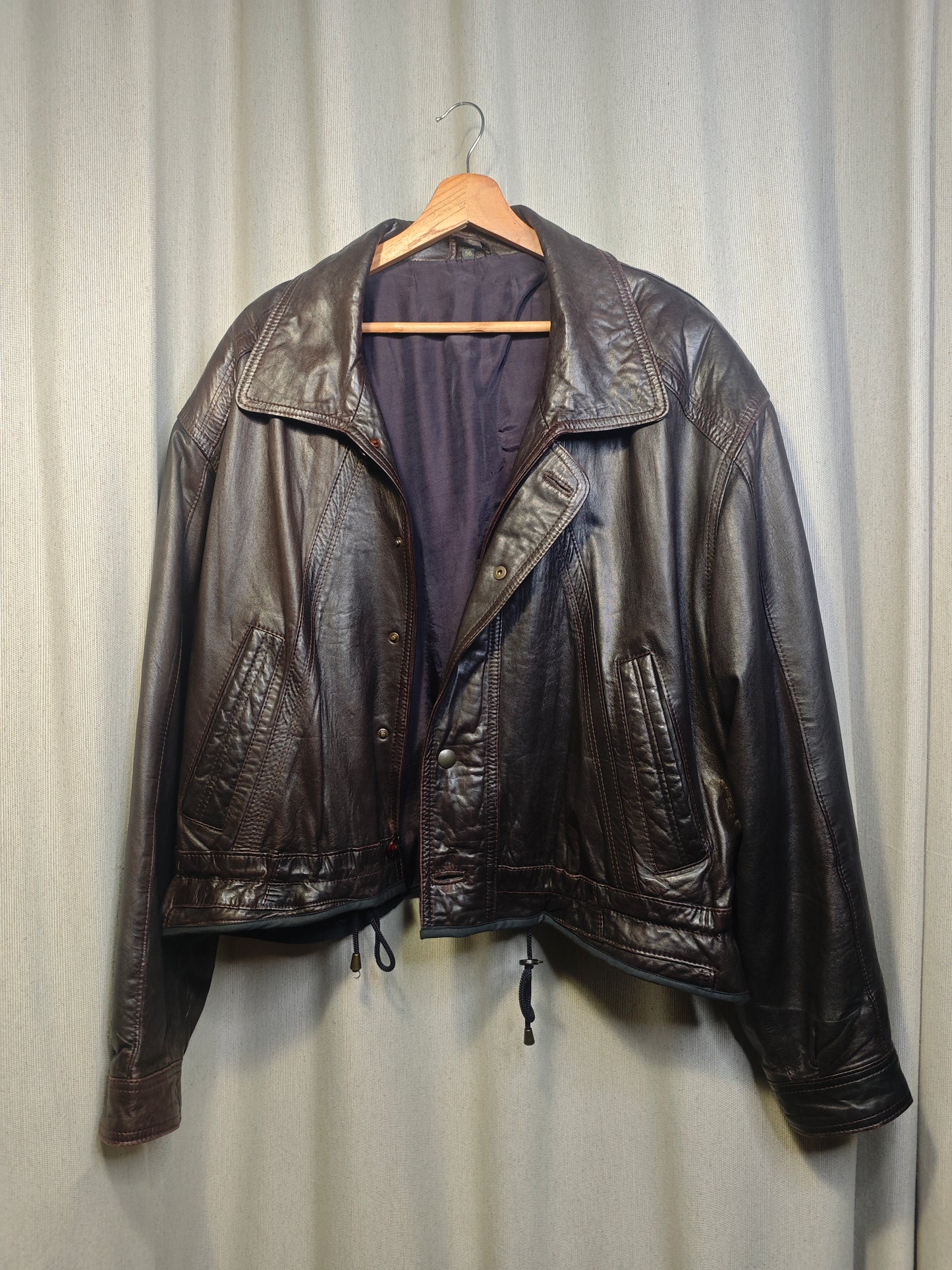 Vintage kurtka skórzana - upcycling