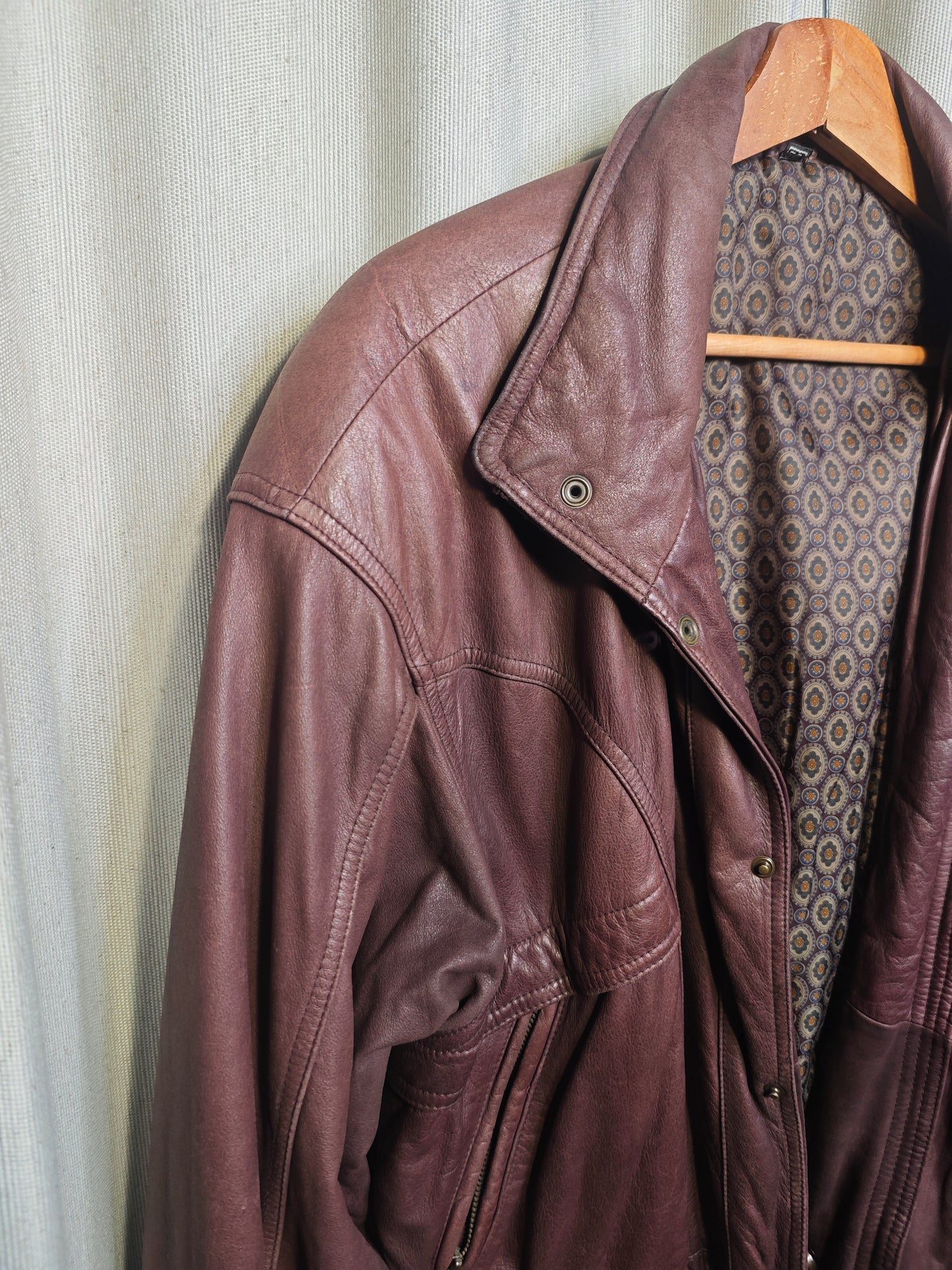 Vintage kurtka skórzana - upcycling