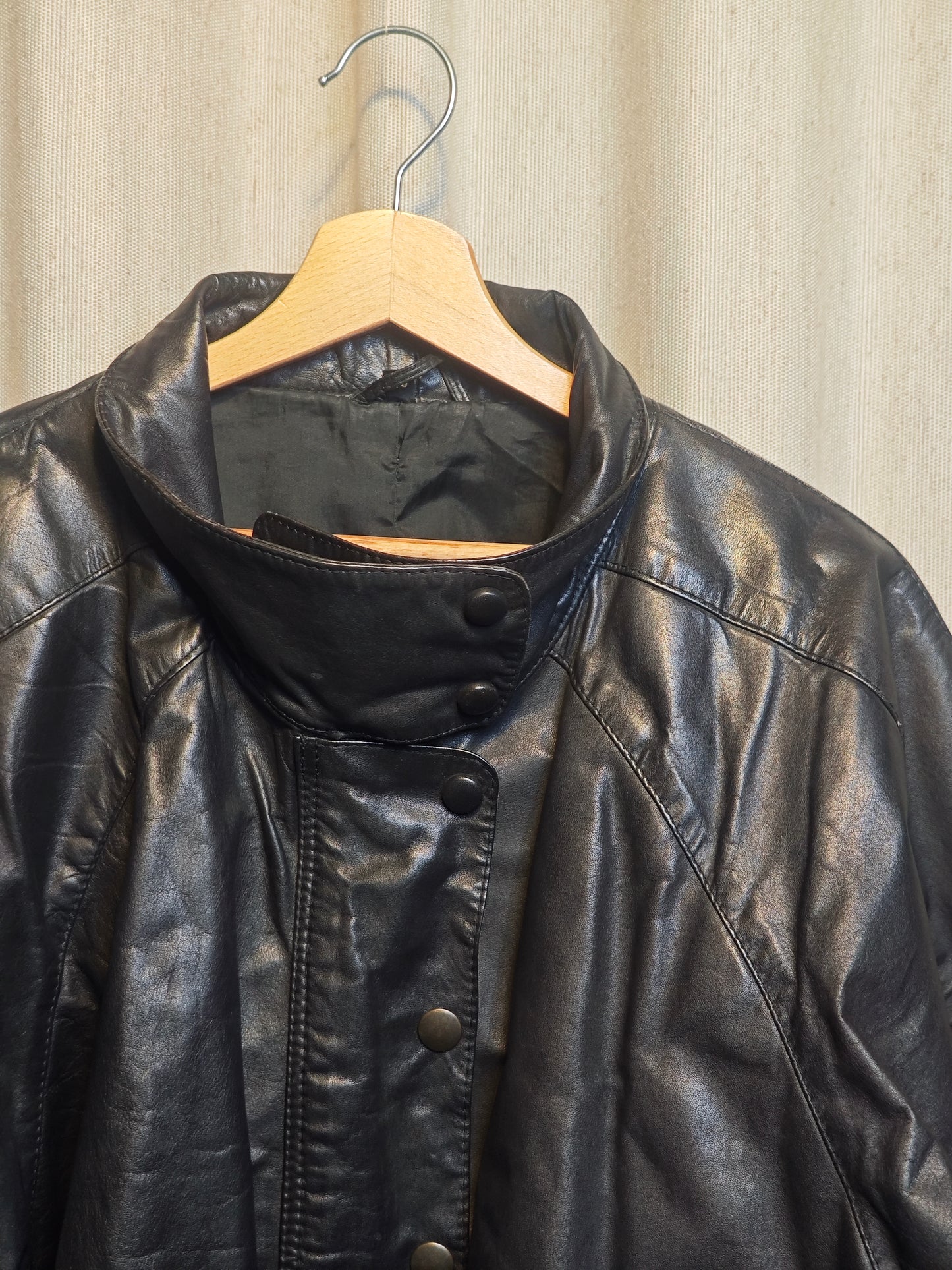 Vintage kurtka skórzana - upcycling