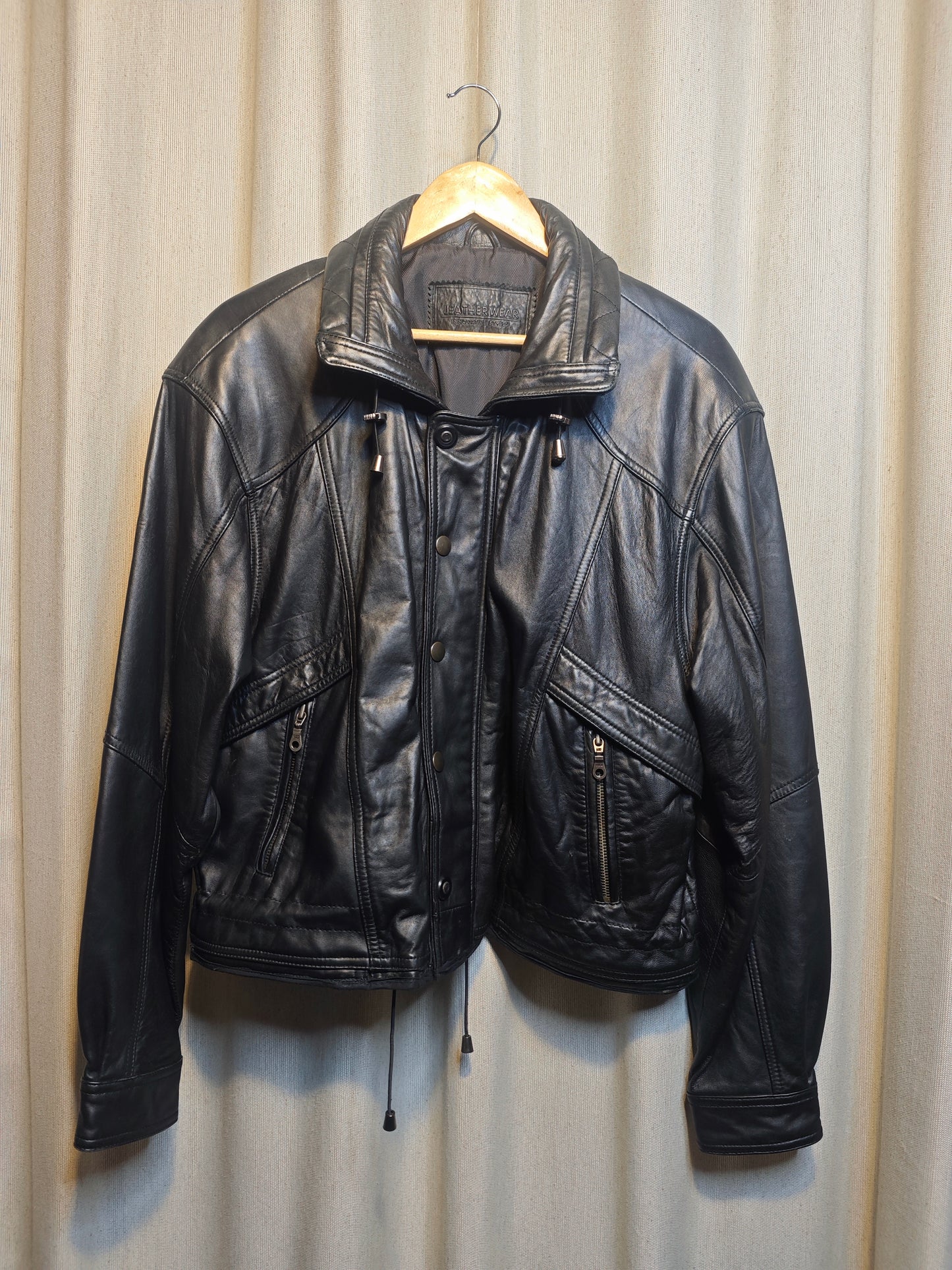 Vintage kurtka skórzana - upcycling