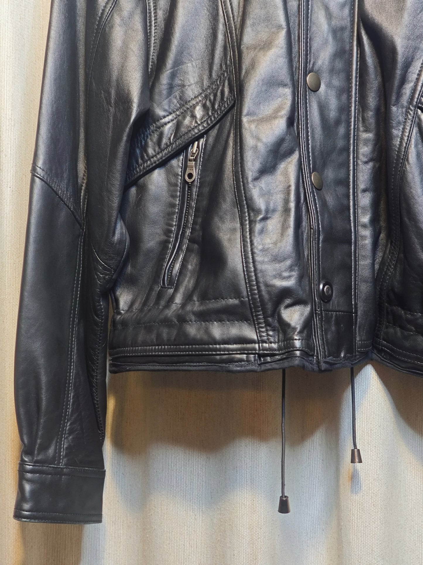 Vintage kurtka skórzana - upcycling