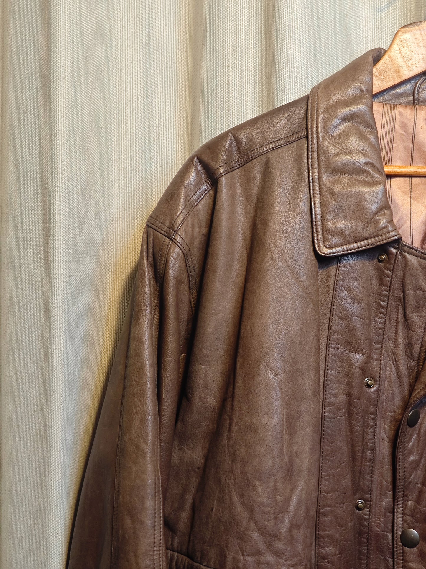 Vintage kurtka skórzana - upcycling