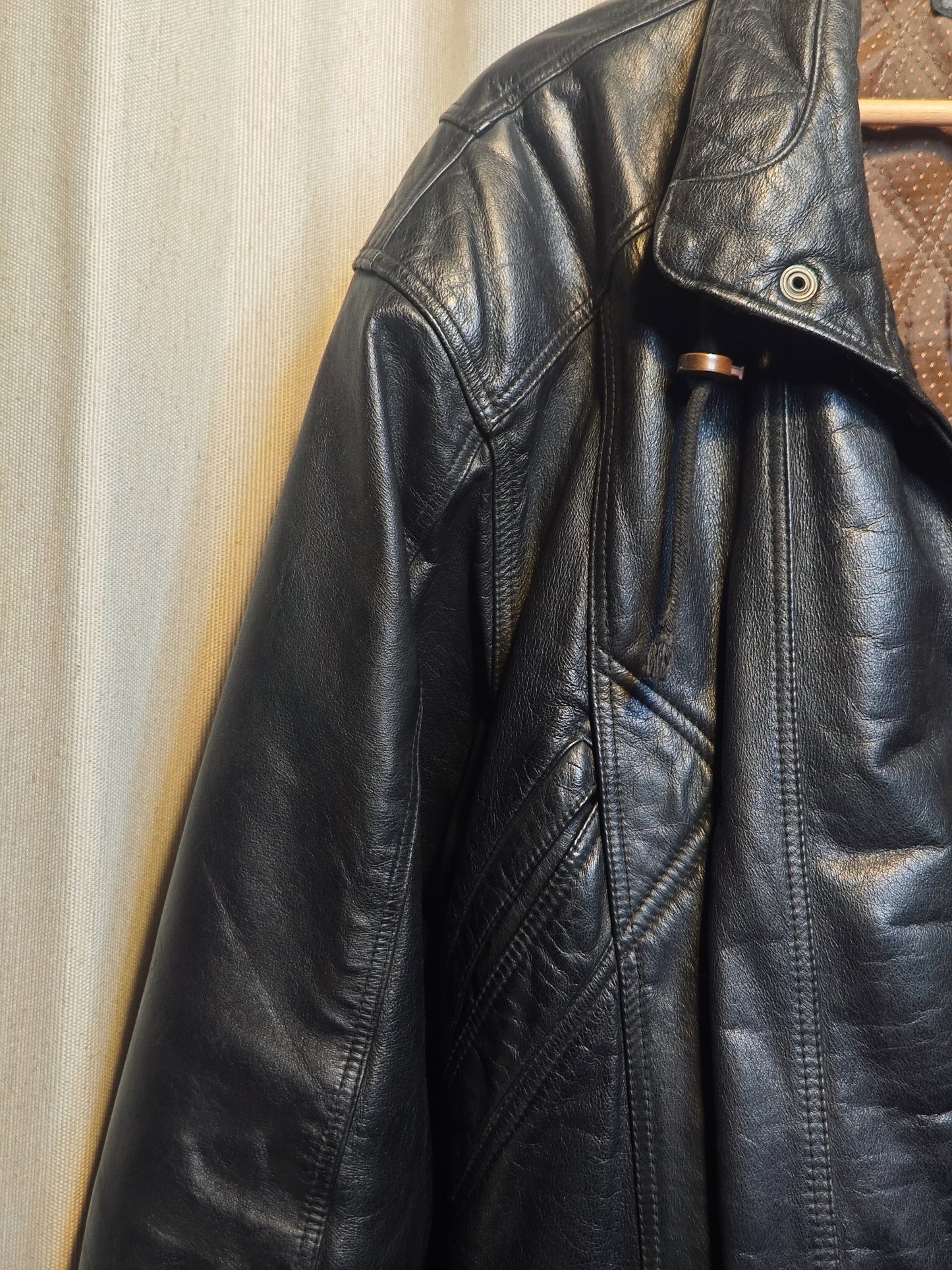 Vintage kurtka skórzana - upcycling