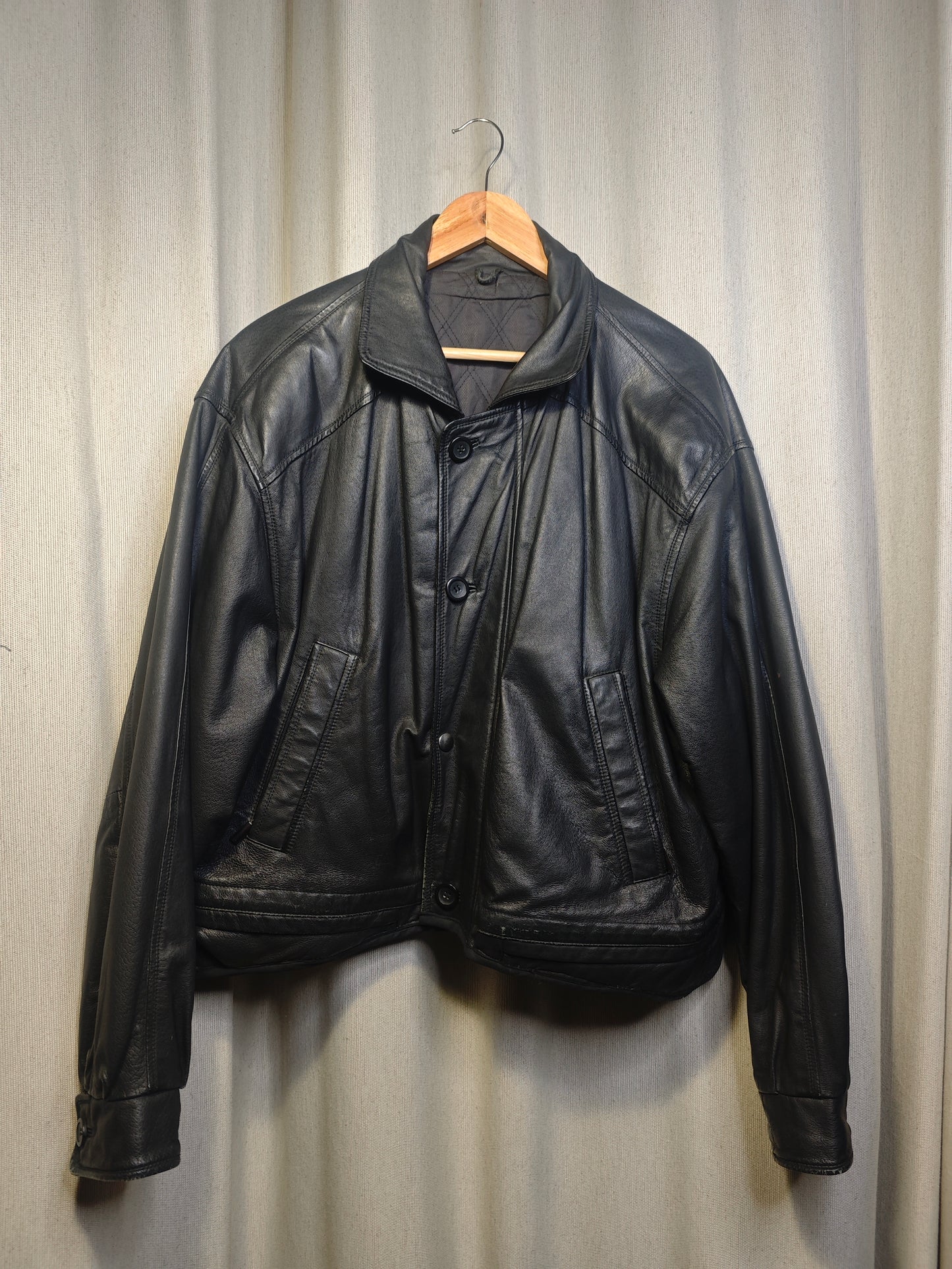 Vintage kurtka skórzana - upcycling