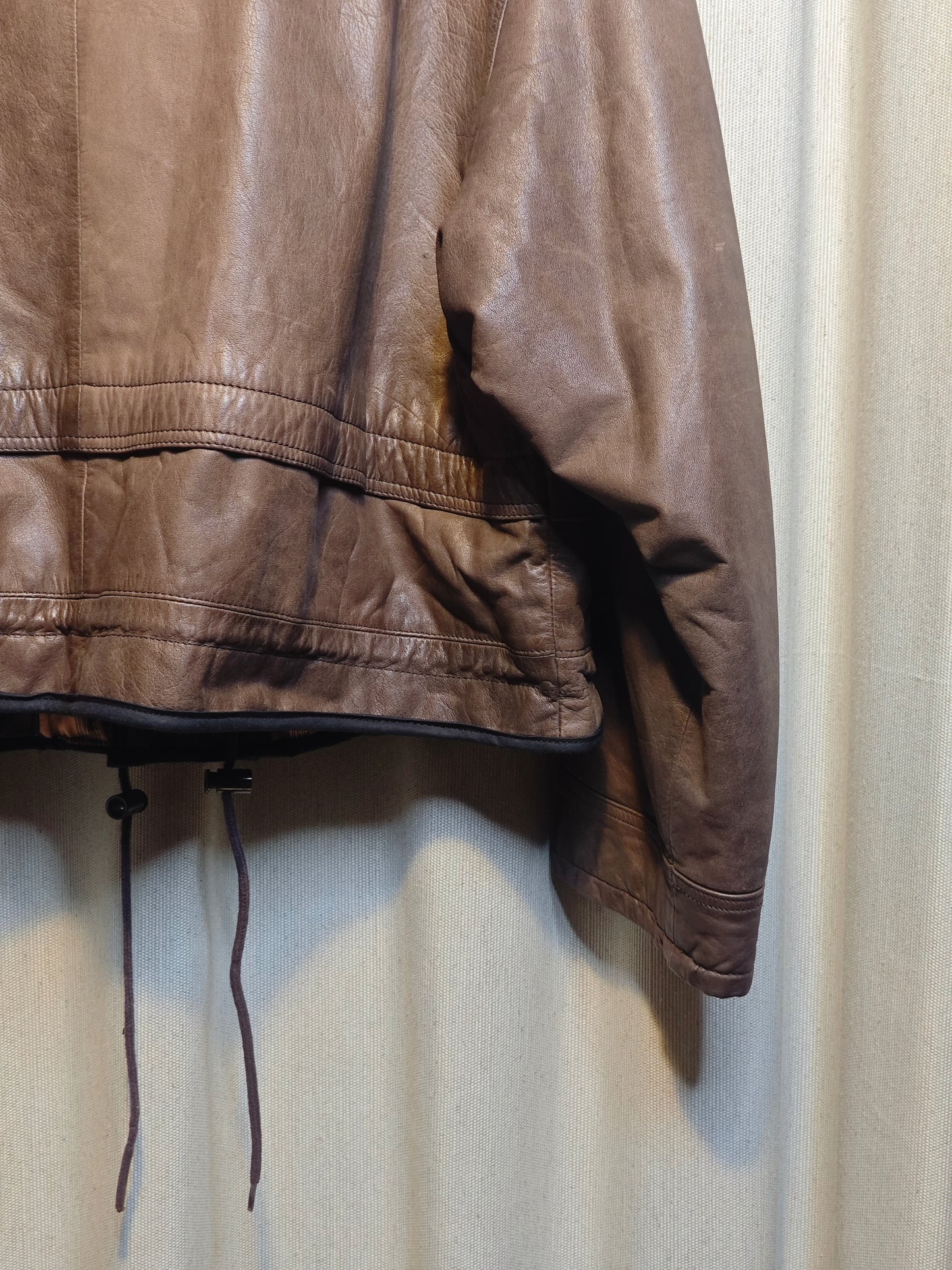 Vintage kurtka skórzana - upcycling