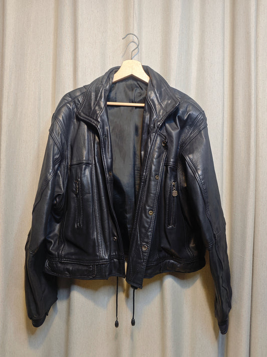 Vintage kurtka skórzana - upcycling