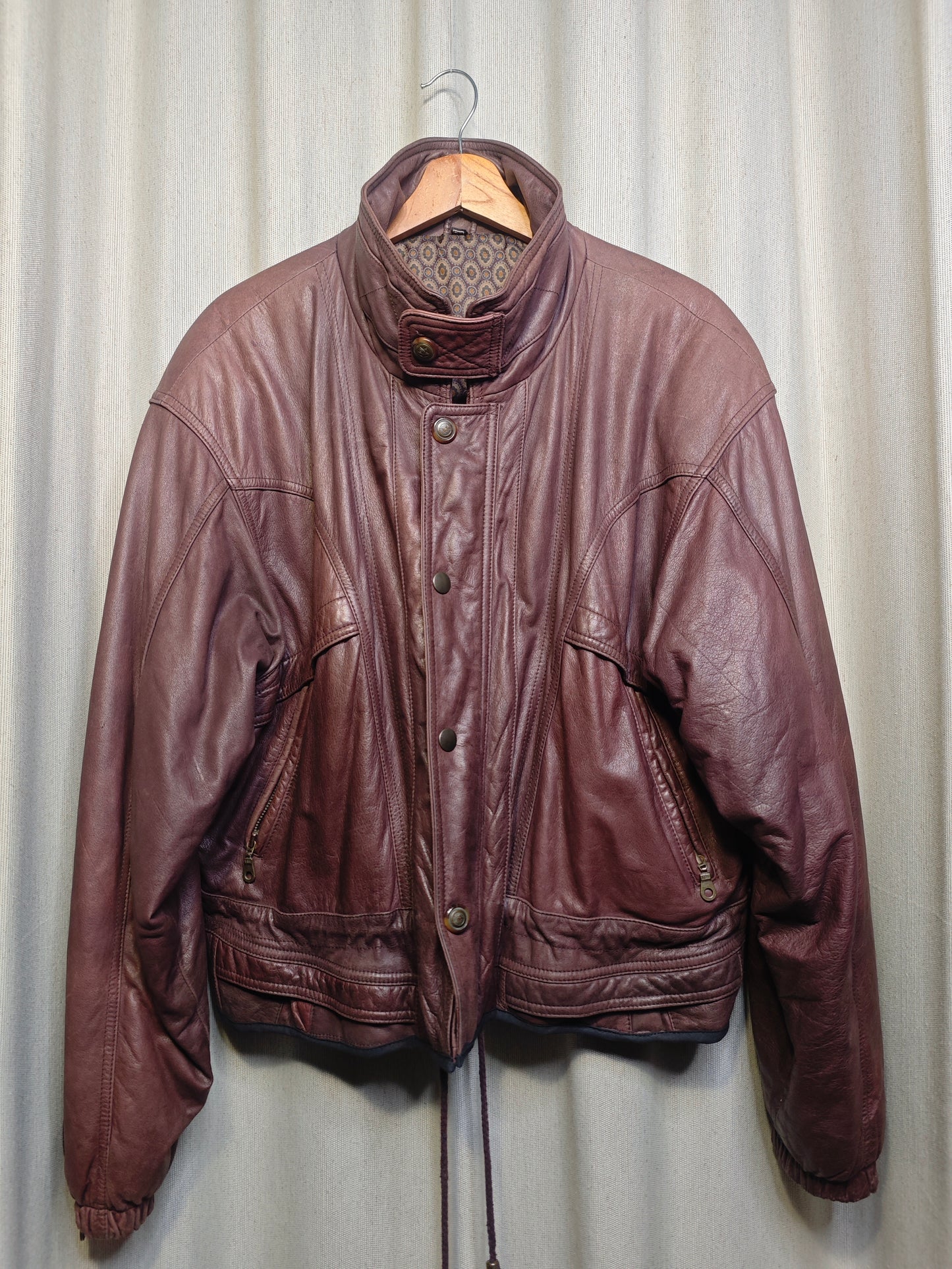 Vintage kurtka skórzana - upcycling