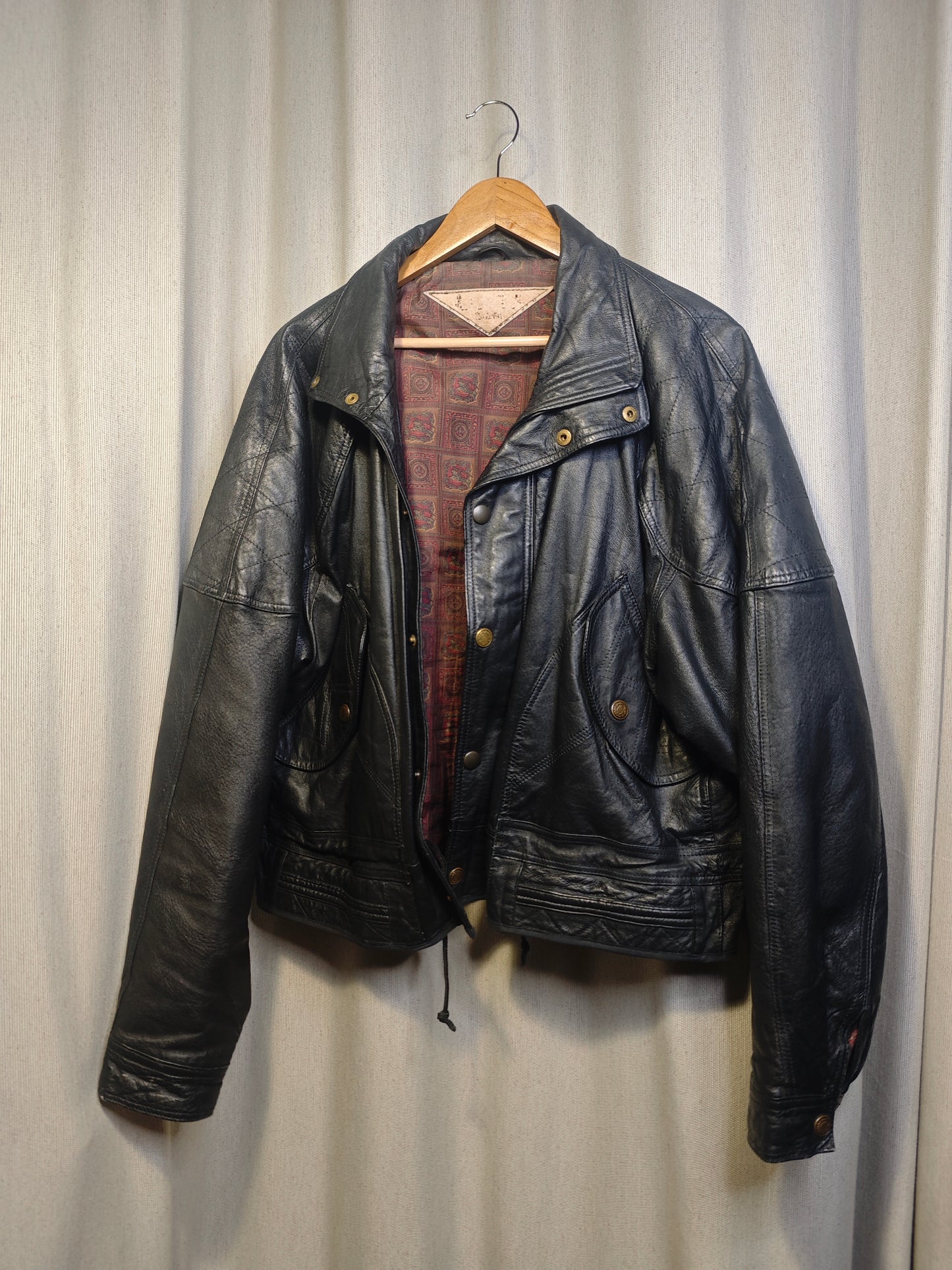 Vintage kurtka skórzana - upcycling