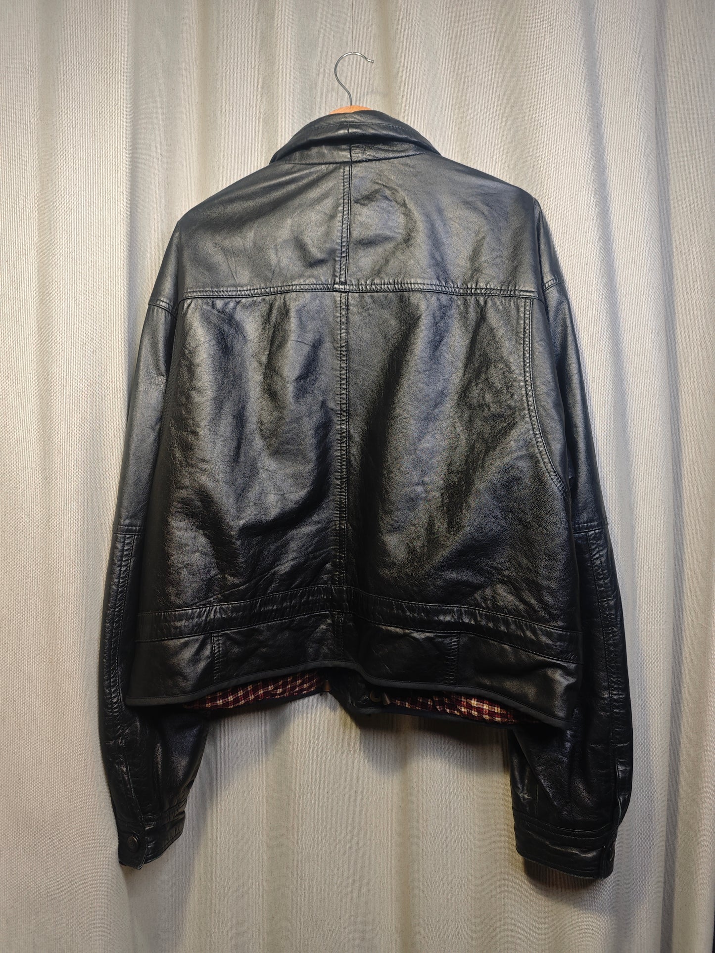 Vintage kurtka skórzana - upcycling