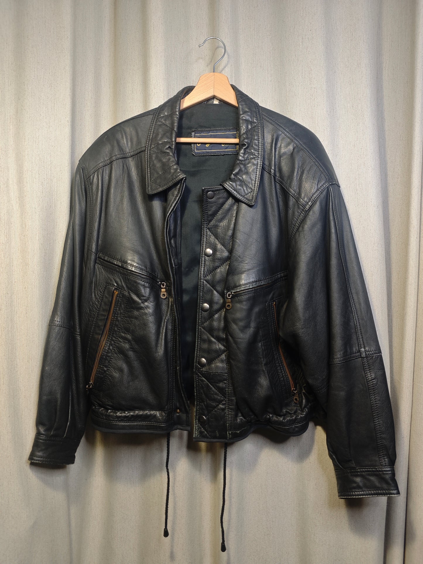 Vintage kurtka skórzana - upcycling