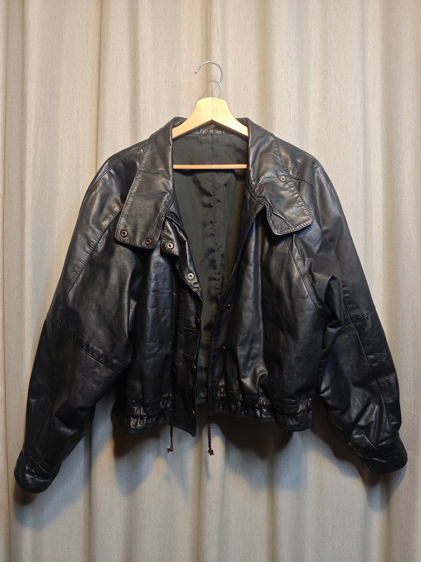 Vintage kurtka skórzana - upcycling