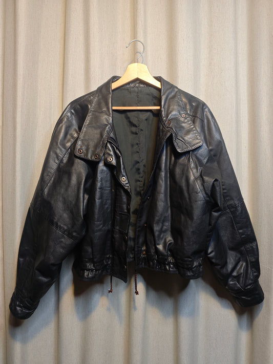Vintage kurtka skórzana - upcycling