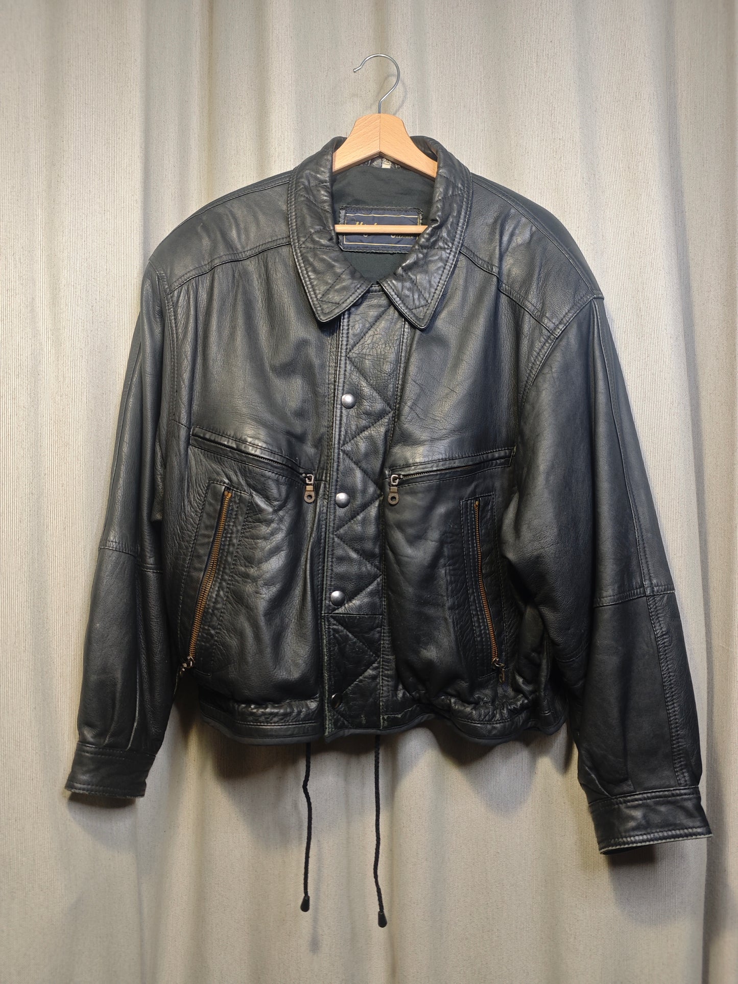 Vintage kurtka skórzana - upcycling