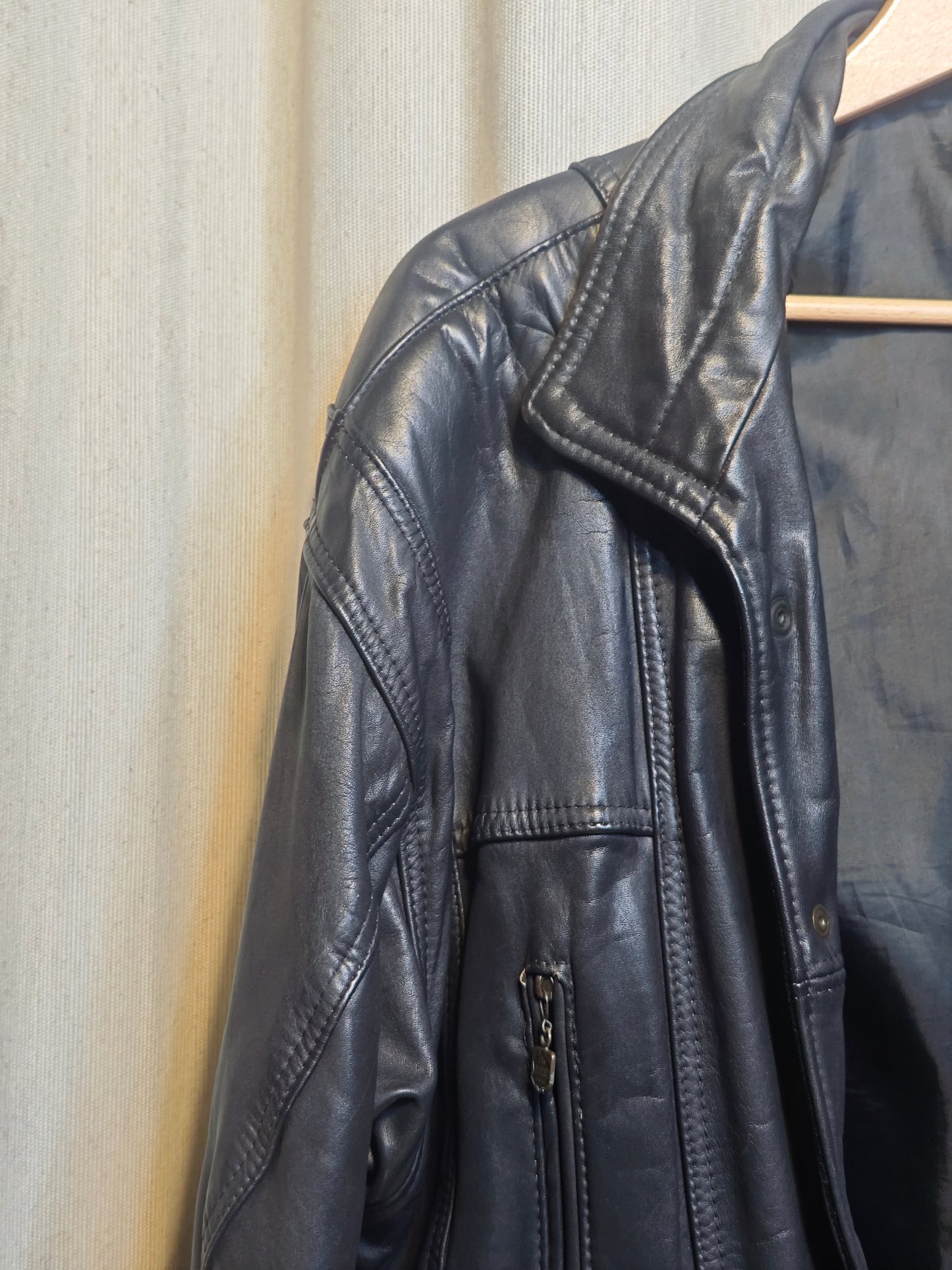 Vintage kurtka skórzana - upcycling