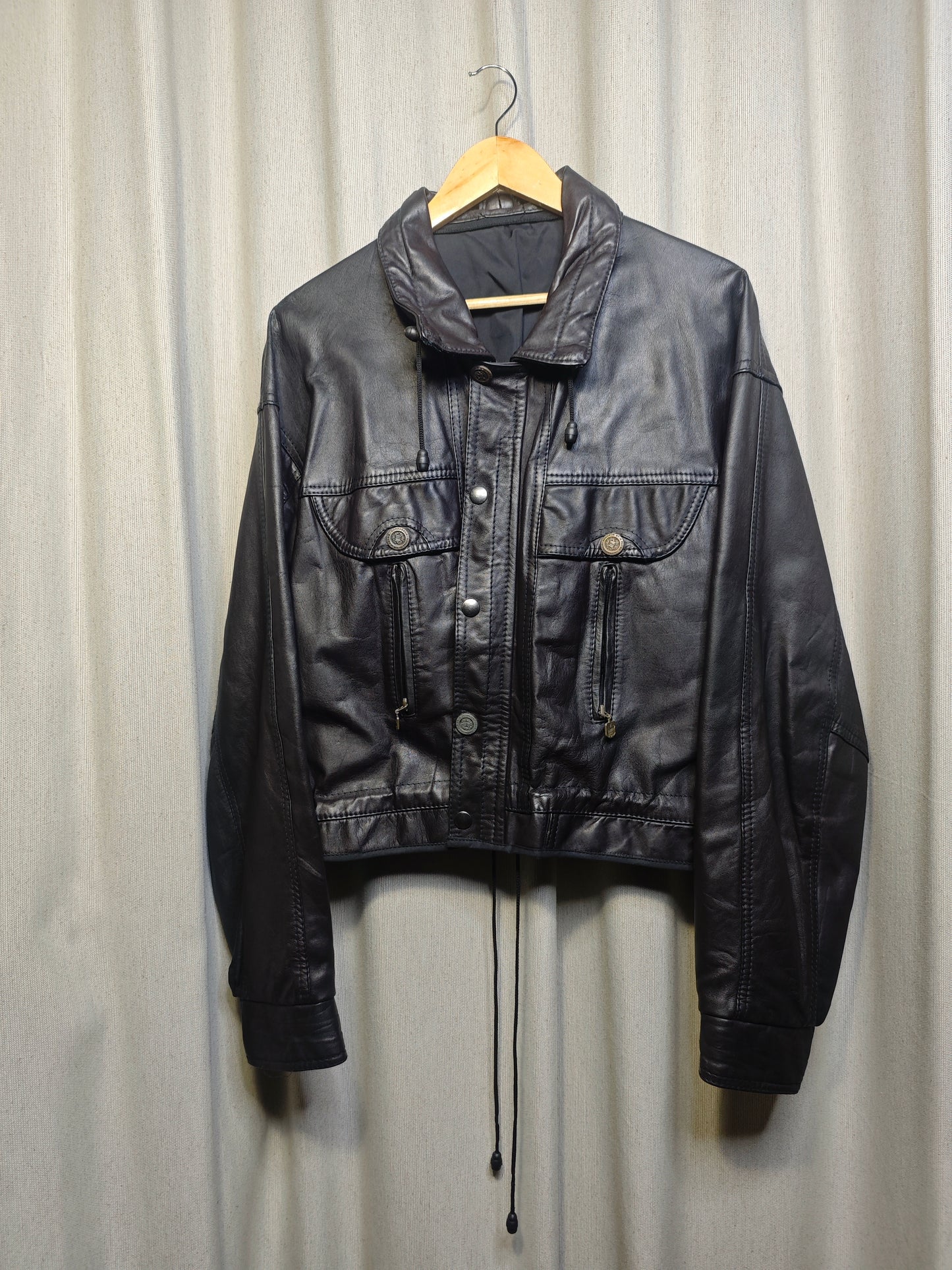 Vintage kurtka skórzana - upcycling