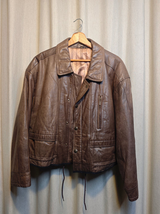 Vintage kurtka skórzana - upcycling