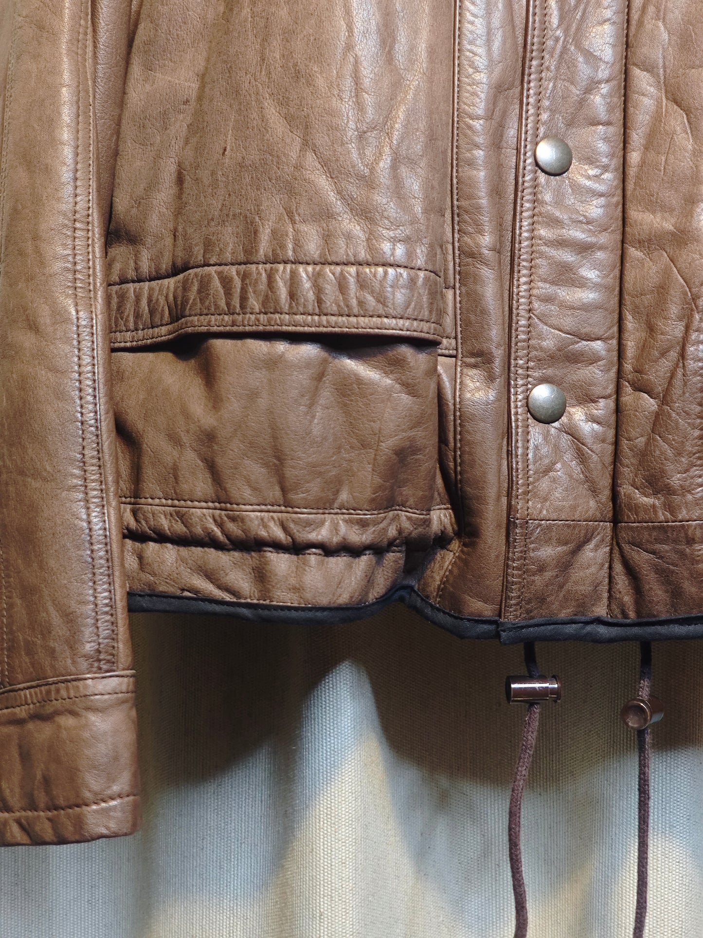 Vintage kurtka skórzana - upcycling