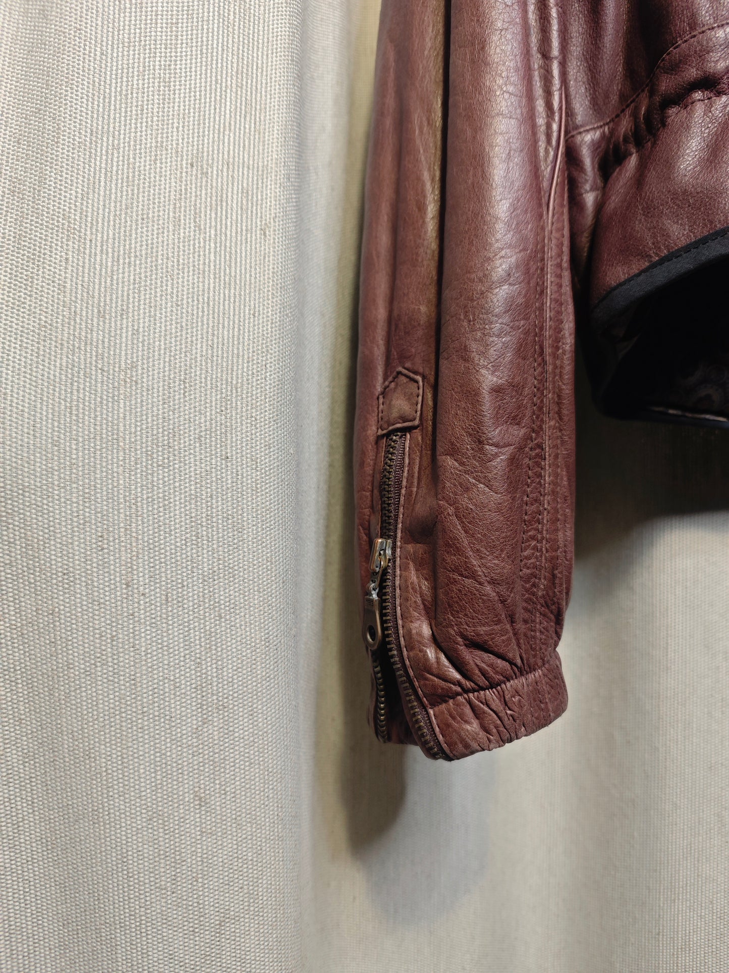 Vintage kurtka skórzana - upcycling