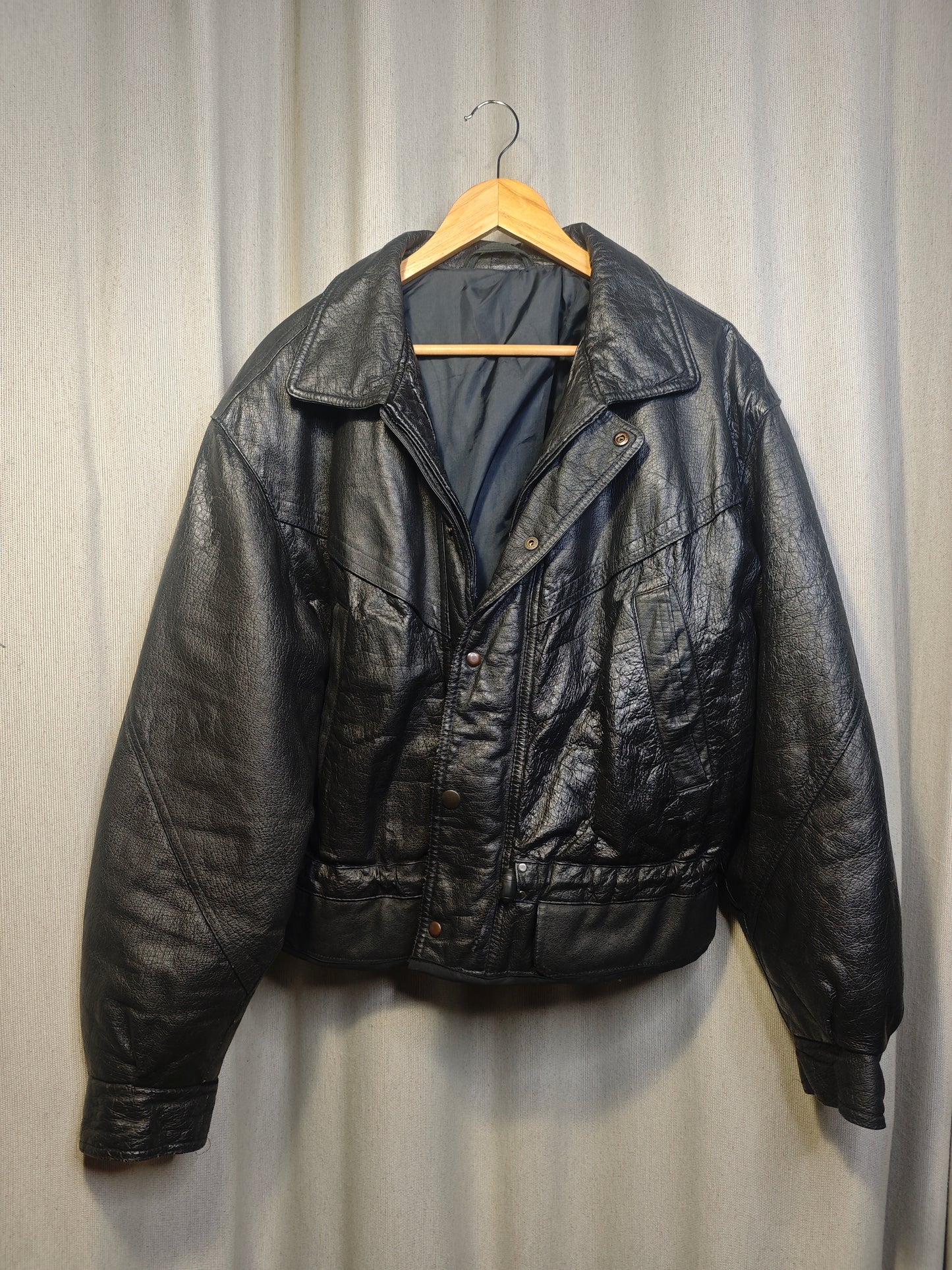 Vintage kurtka skórzana - upcycling