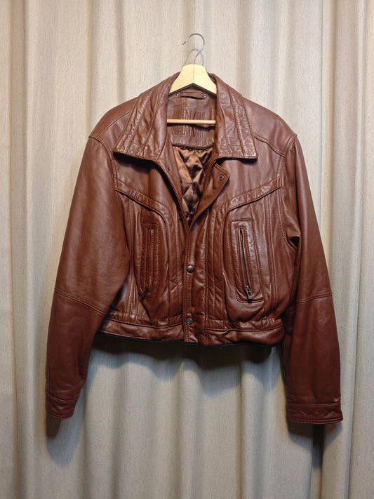 Vintage kurtka skórzana - upcycling