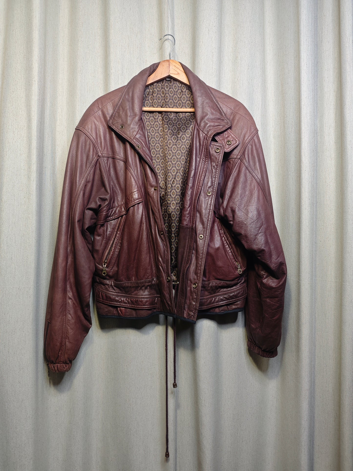 Vintage kurtka skórzana - upcycling