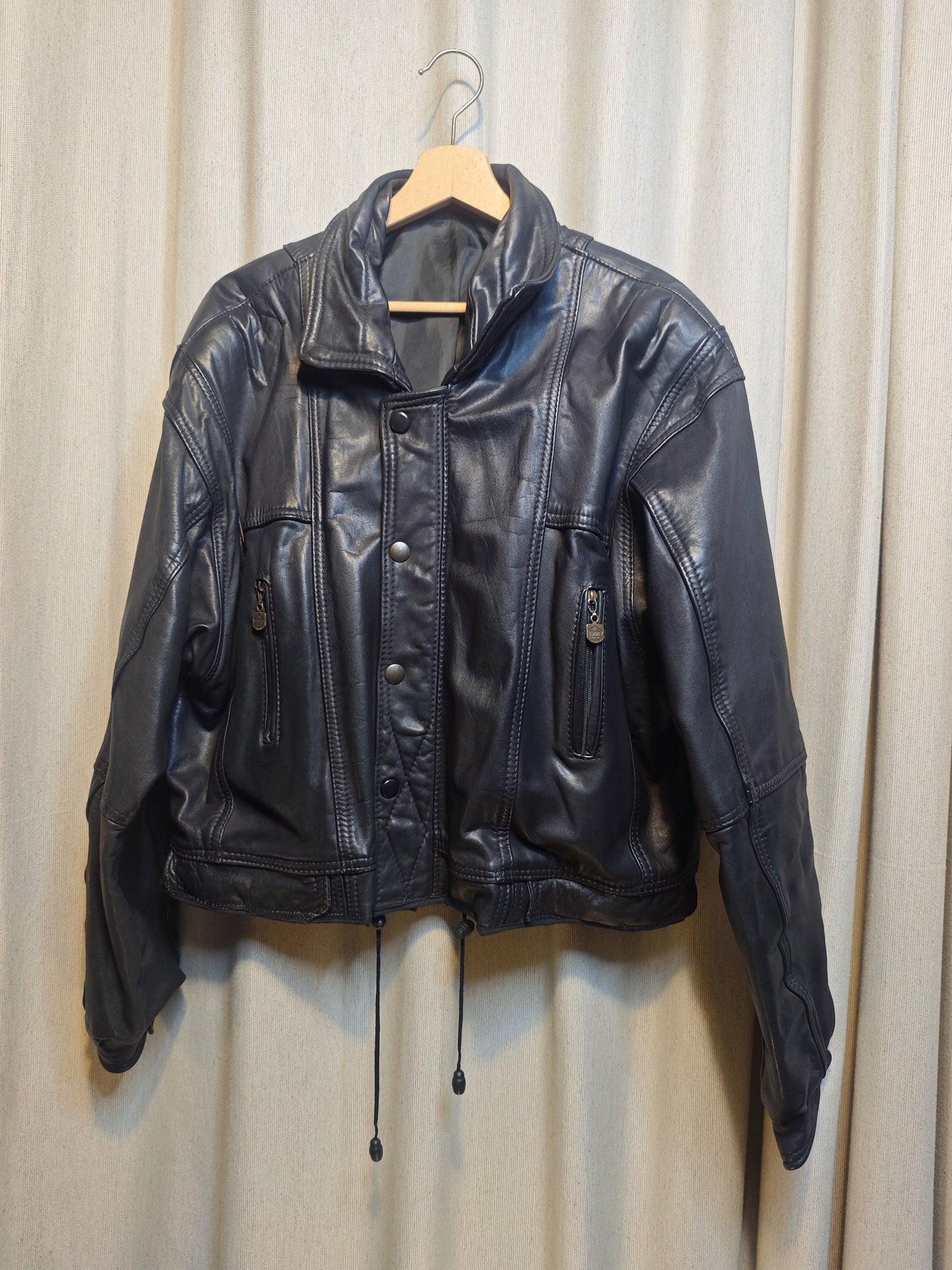 Vintage kurtka skórzana - upcycling