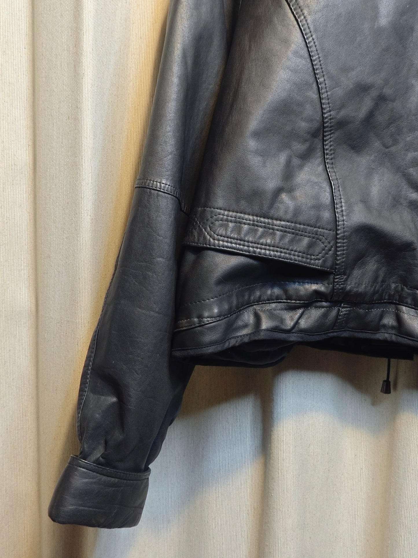 Vintage kurtka skórzana - upcycling