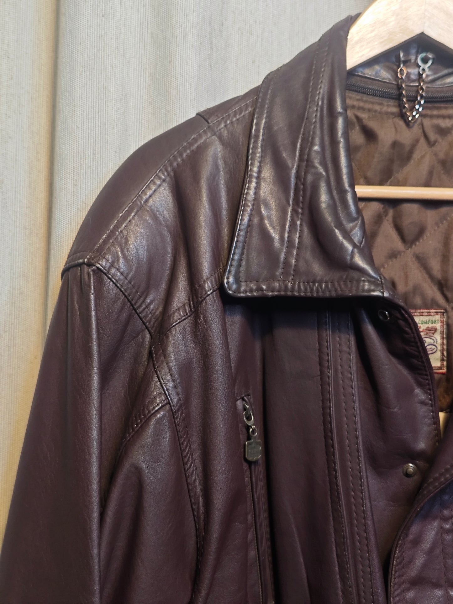 Vintage kurtka skórzana - upcycling