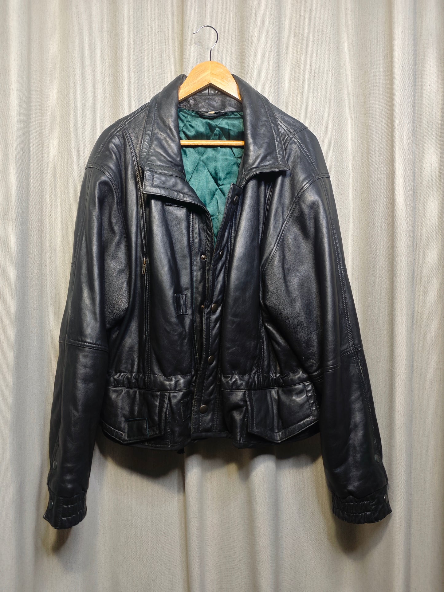 Vintage kurtka skórzana - upcycling