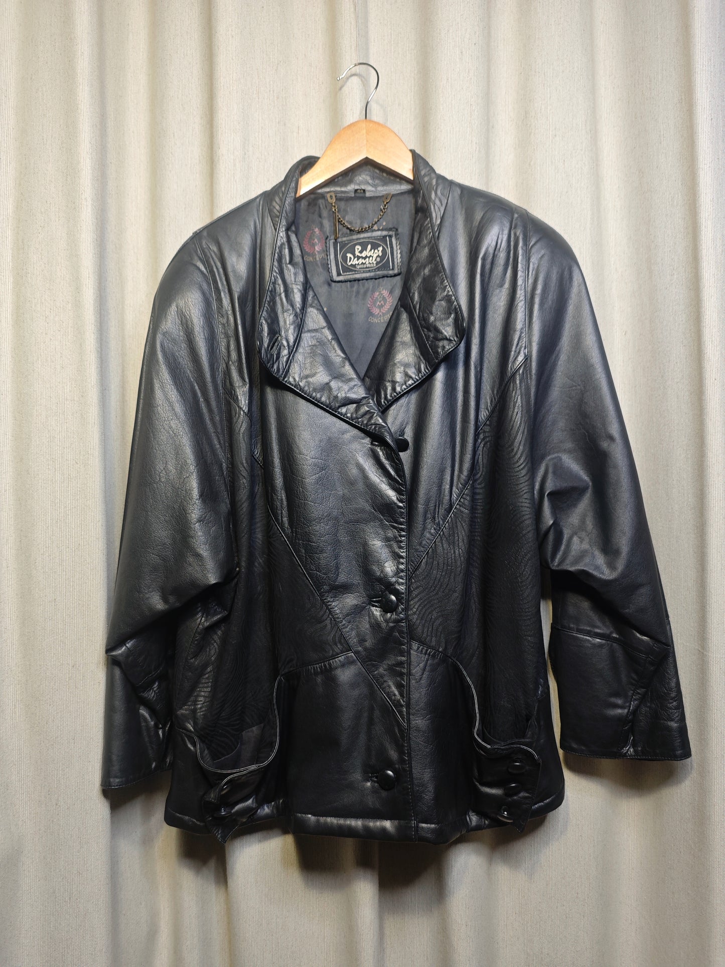 Vintage kurtka skórzana - upcycling