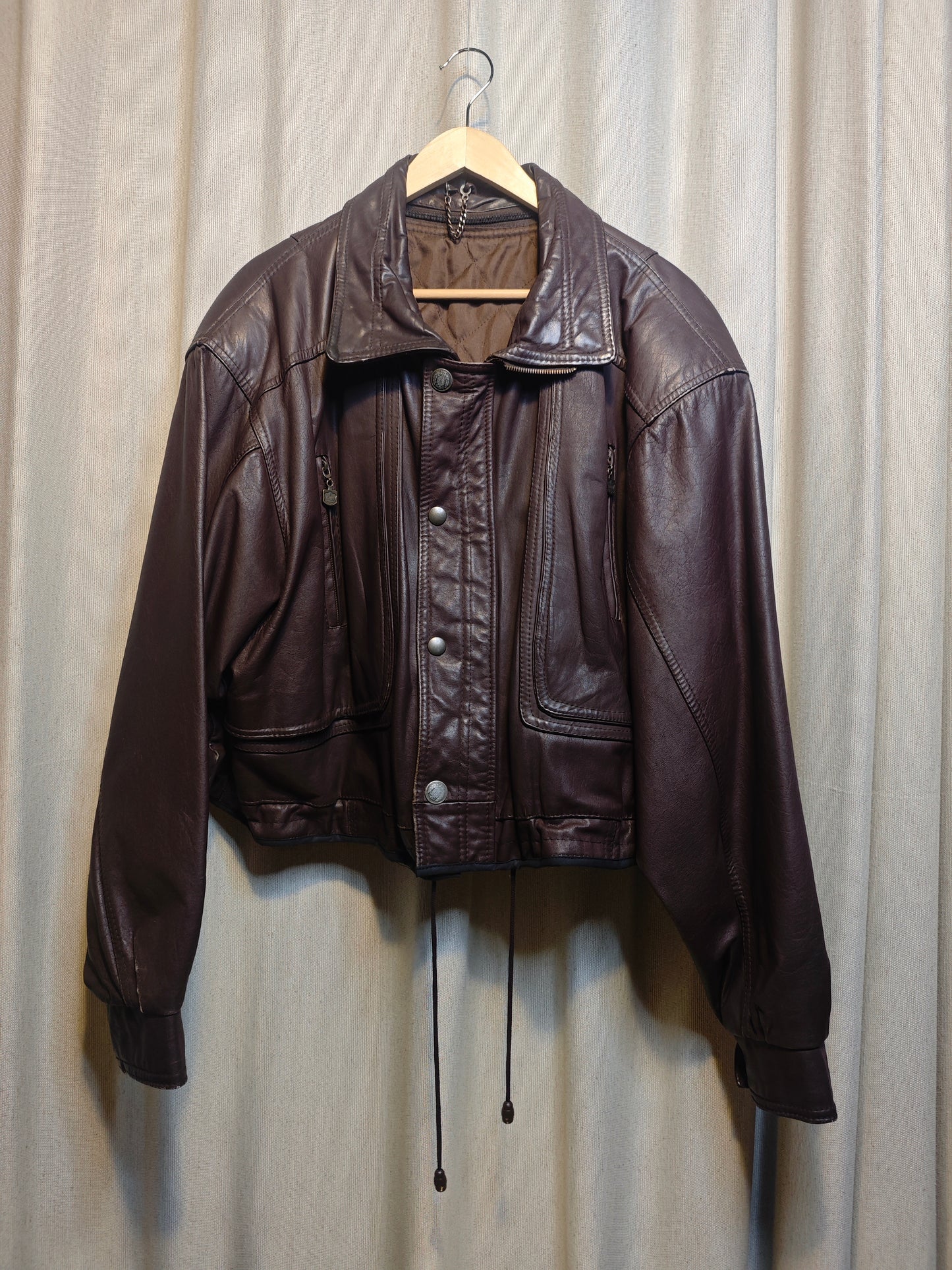 Vintage kurtka skórzana - upcycling
