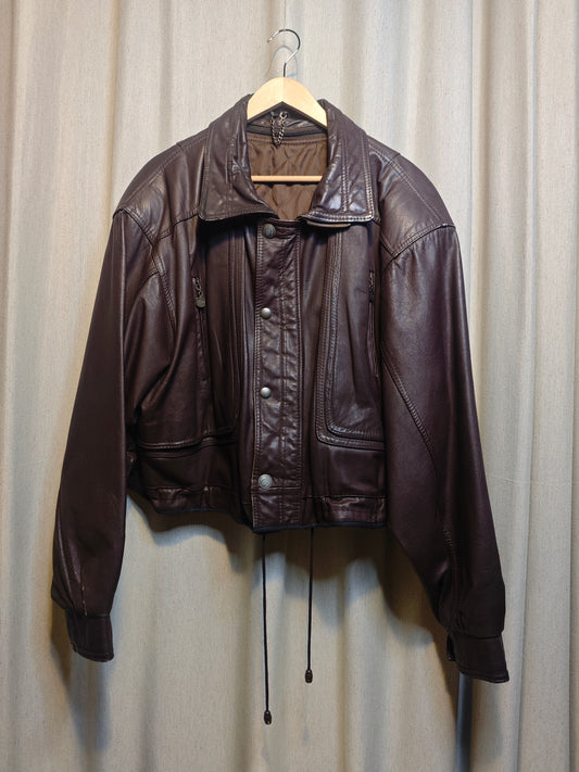 Vintage kurtka skórzana - upcycling