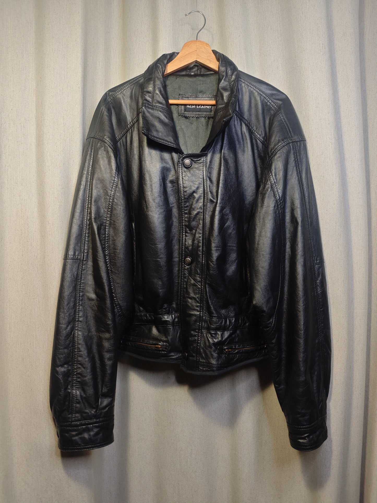 Vintage kurtka skórzana - upcycling