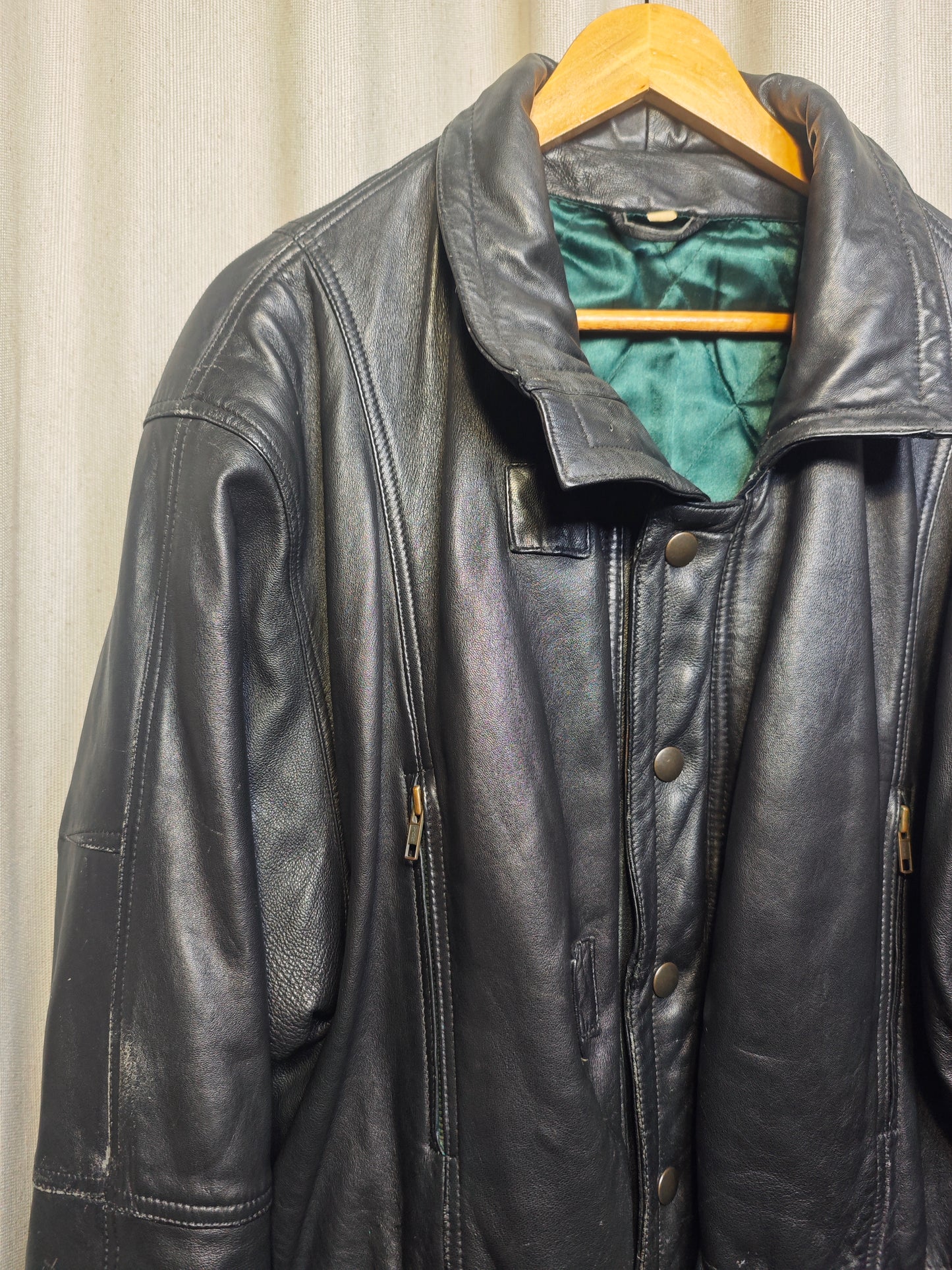 Vintage kurtka skórzana - upcycling